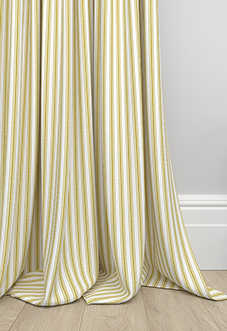 Lace Stripes, Saffron - Made to Measure Curtains